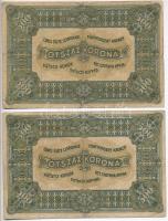 1920. 500K (2x) barna sorszám T:III-