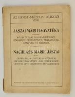 Az Ernst-Múzeum aukciói XXXIII. Jászai Mari hagyatéka, valamint főúri és más magánbirtokból származó festmények, műtárgyak, könyvek és bútorok. Bp., 1926, Ernst Múzeum. Kiadói papírkötés, kopottas állapotban.