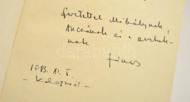 Kádár János: Levelek itthonról haza. Kolozsvár, 1983, Dacia. A szerző dedikációjával! Kartonált papí...