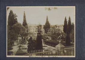 cca 1890 Getsemáné kert Fotó 24x18 cm kartonlapon