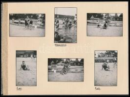 cca 1930 Keresztes Lajos (1900-1978.) olimpiai bajnok birkózóról készült 3 db amatőr fotó, több, csa...