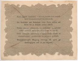 1848. 10Ft "Kossuth bankó" rontott sorszámozás miatt áthúzással érvénytelenítve, fordított...