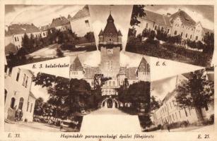 Hajmáskér, parancsnoksági épület főbejárata, E.3., E.6., E.33. és E.25. épület