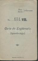 cca 1920 Debrecen, Fényképes személyazonossági jegy