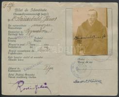 cca 1920 Debrecen, Fényképes személyazonossági jegy