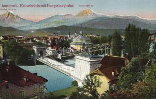 Innsbruck, Kettenbrücke mit Hungerburgbahn / bridge, funicular