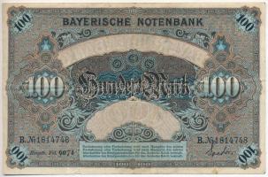 Német Birodalom / Bajorország 1900. 100M vízjeles papíron T:III
German Empire / Bavaria 1900. 100 M...