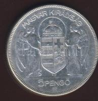 1930. 5P Ag "Horthy jobbra" T:3