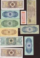 Kína kis tétel, 20db bankjegy, régi és új, benne égetési pénz T:I,II