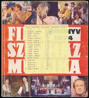 1974 A Film Színház Muzsika című kiadvány színészek aláírásaival(Honthy Hanna, Alfonso, Sulyok Mária, Bánki Zsuzsa, stb.)