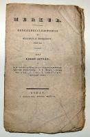1836 Merkur Genealogiai-Historiai statisticai zsebkönyv