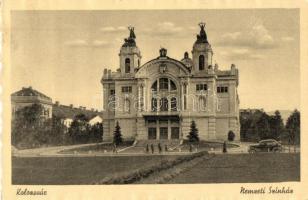 Kolozsvár, Cluj; Nemzeti színház / theatre, automobile