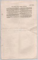 Budapest 1921. "Magyar-Franczia Biztosító Részvénytársaság" biztosítási kötvénye T:IV