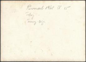 1948 Tokaj környéke, Tarmag-bánya, 4 db fotó, közte 2 db utólagos nagyítással, 13x17 és 24x17 cm köz...