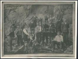 1948 Tokaj környéke, Tarmag-bánya, 4 db fotó, közte 2 db utólagos nagyítással, 13x17 és 24x17 cm köz...