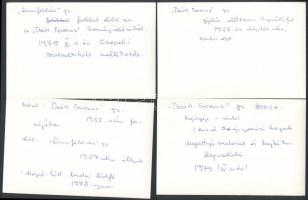 cca 1979 Hajókról(Dunaföldvár, Deák Ferenc) és hajószerkezetekről készült fotók, 17 db, 6x9 és 10x15...