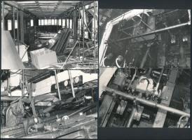 cca 1979 Hajókról(Dunaföldvár, Deák Ferenc) és hajószerkezetekről készült fotók, 17 db, 6x9 és 10x15...