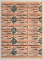 Franciaország / Párizs 1929. "Torgan-i Bányásztársaság" részvénye 100Fr-ról, bélyegzésekke...