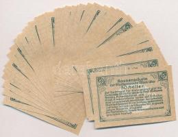 Ausztria / Bécs 1920. 50h (50x) pénztári utalvány T:I,I- Austria / Wien 1920. 50 Heller (50x) kassen...