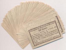 Ausztria / Bécs 1920. 20h (50x) pénztári utalvány T:I,I-
Austria / Wien 1920. 20 Heller (50x) kasse...
