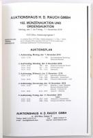 Auktionhaus H. D. Rauch 102. Münzenauktion 7-10. November 2016. eredménylistával. Újszerű állapotban