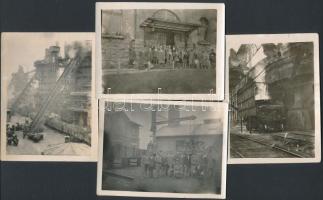 cca 1920-1930 Diósgyőr(?), Vasgyár udvara, belső tere, Ganz gépek, és a környéken tett látogatás kép...