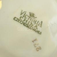 Victoria kis tálka Tataóvárosi Kristály uszoda képével, matricás, jelzett, kopott, 13×12 cm