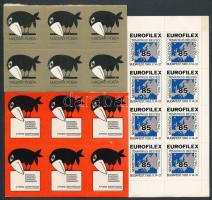 115 db (5 féle) bélyegkiállítási és postai modern öntapadós levélzáró