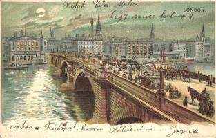1899 London, bridge, Kosmos litho (EK)