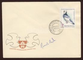 1971 Romesh Chandra, a Béke Világtanács elnöke sajátkezű aláírása alkalmi borítékon