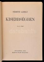 Németh László: Kisebbségben III-IV. kötet. Bp., 1942, Magyar Élet. Kiadói papírkötés, a lapszélek fo...