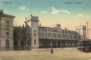 Belgrade, vasútállomás, villamos / railway station, tram
