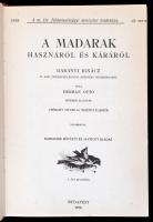 Hermann Ottó: A madarak hasznáról és káráról. Állami Könyvterjesztő Vállalat reprint sorozata. Bp., ...