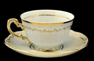 Zsolnay hiányos mokkás készlet, kézzel festett, jelzett, hibátlan