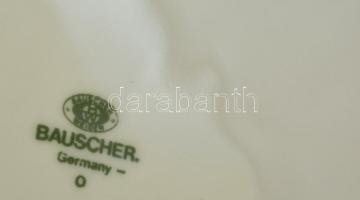 Bauscher porcelán tányér Mucha képpel, matricás, jelzett, kis kopásnyommal, d: 31 cm