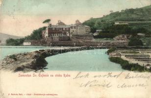 Rab, Samostan Sv. Eufemie /  kolostor, J. Bakota kiadása / monastery (EK)