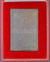 1975. "Eredményes Pártmunkáért - MSZMP BM Bizottsága"  Br plakett tokban (70,5x107mm) T:2 ...