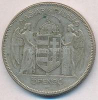 1930. 5P Ag "Horthy jobbra" T:3
Adamo P8