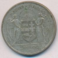 1930. 5P Ag "Horthy jobbra" T:3
Adamo P8