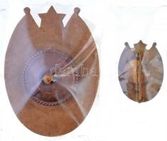 1970. "Kiváló Határőr" aranyozott, zománcozott jelvény (32x45mm) + zománcozott miniatűrrel...