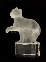 Goebel üveg macska, jelzett, hibátlan, m: 10 cm