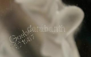 Goebel üveg macska, jelzett, hibátlan, m: 10 cm