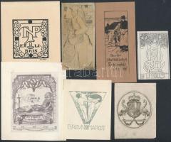 cca 1890-1930 vegyes ex libris gyűjtemény (23 db) különféle technikával készült nyomatok ( jelzettek...