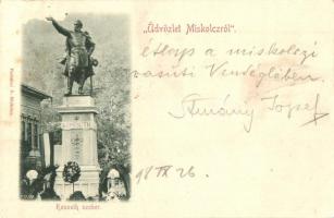 1898 Miskolc, Kossuth Szobor, Ferenczi B. kiadása (EK)