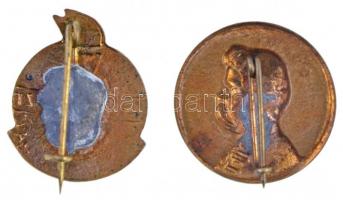 Major Aladár (1878-1970) DN Arany Jánost ábrázoló fém jelvény (20mm) + ~1970-1980. "OKT XVI OSZ...