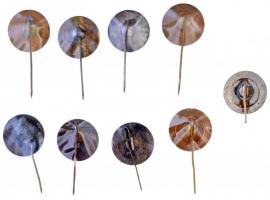 ~1970-1980. "Honvédelemért I" zománcozott, aranyozott, ezüstözött és bronzozott fém kitűző...