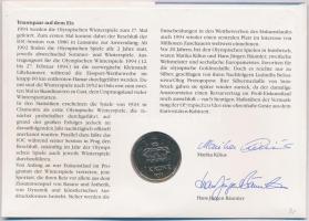 Norvégia 1993. 1K Cu-Ni sorszámozott érmés bélyeges boríték elsőnapi bélyegzővel T:1 
Norway 1993. ...