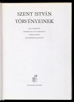 Szent István törvényei. Szent István törvényeinek XII. századi kézirata az Admonti Kódexben. A kísérőtanulmányt Györggy György, a bevezetést, a magyar fordítást és a jegyzeteket Bartoniek Emma készítette. Bp., 1988, Helikon. Kiadói műbőr-kötés. Hasonmás kiadás.