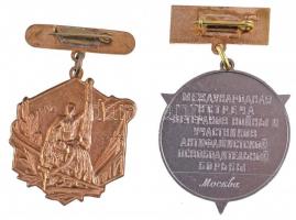 Szovjetunió 1965. "Háborús Veteránok és Antifasiszta Pártok Találkozója" zománcozott fém k...