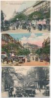 Paris, autobuses - 3 pre-1945 postcards